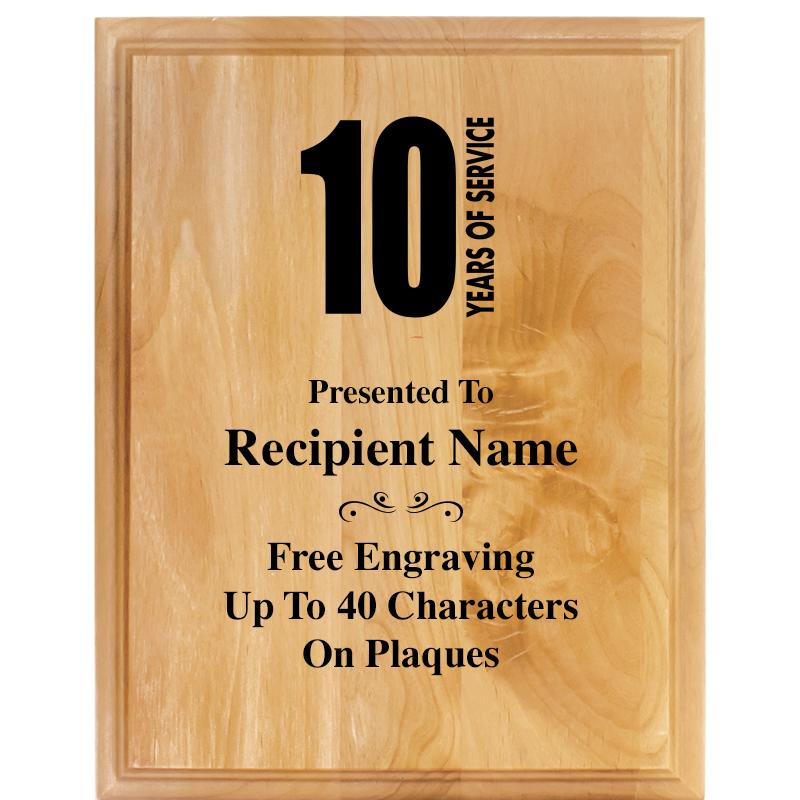 7"X9" ALDER WOOD PLAQUE