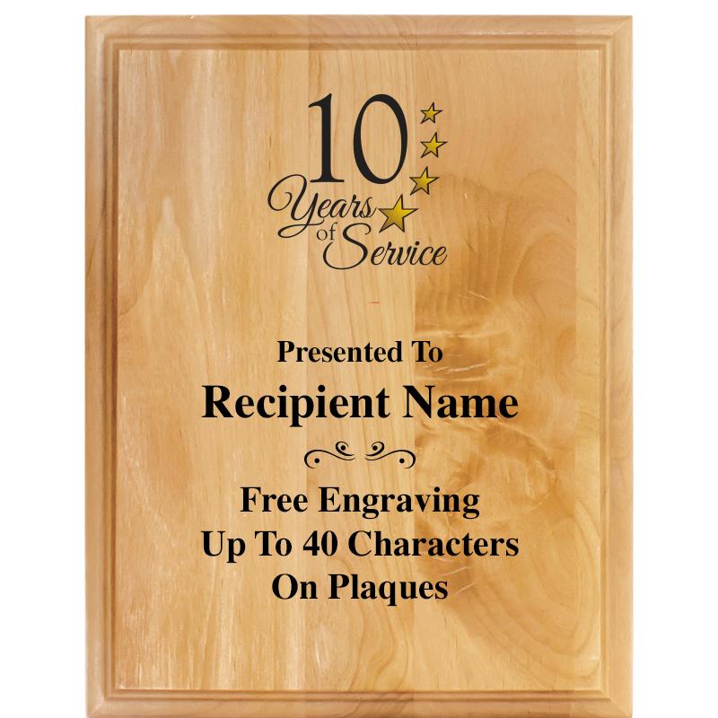 7"X9" ALDER WOOD PLAQUE