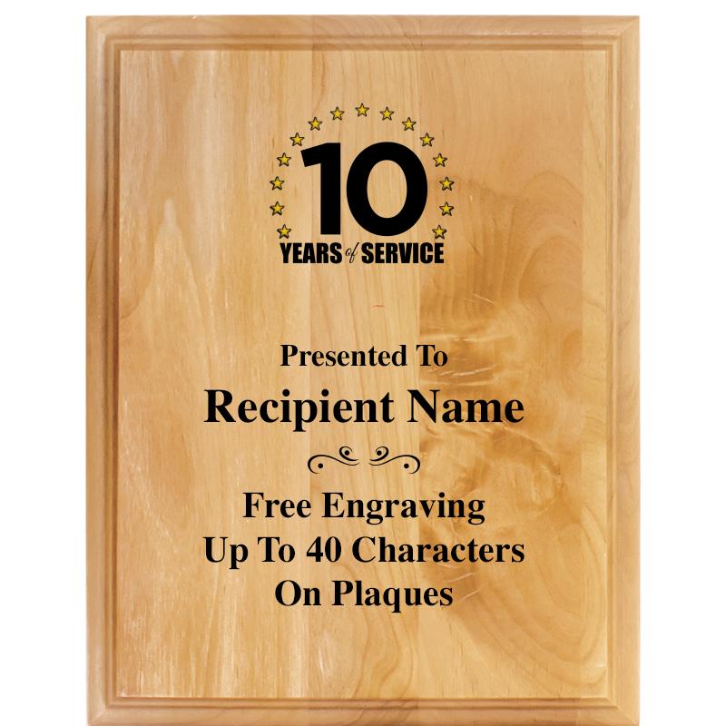 7"X9" ALDER WOOD PLAQUE