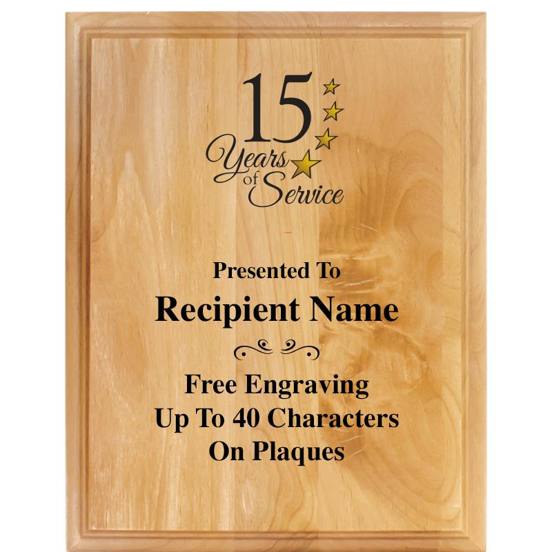 7"X9" ALDER WOOD PLAQUE