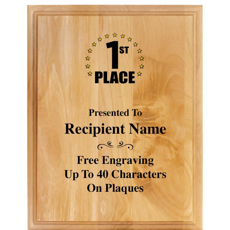 7"X9" ALDER WOOD PLAQUE