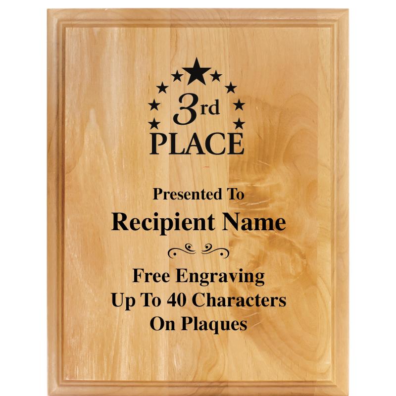 7"X9" ALDER WOOD PLAQUE