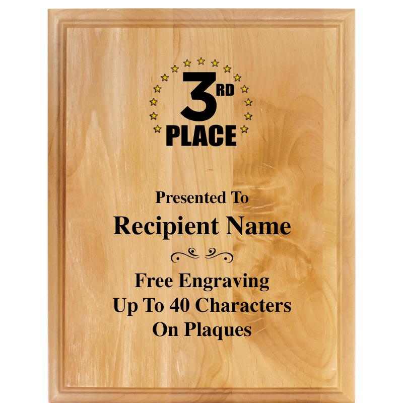 7"X9" ALDER WOOD PLAQUE