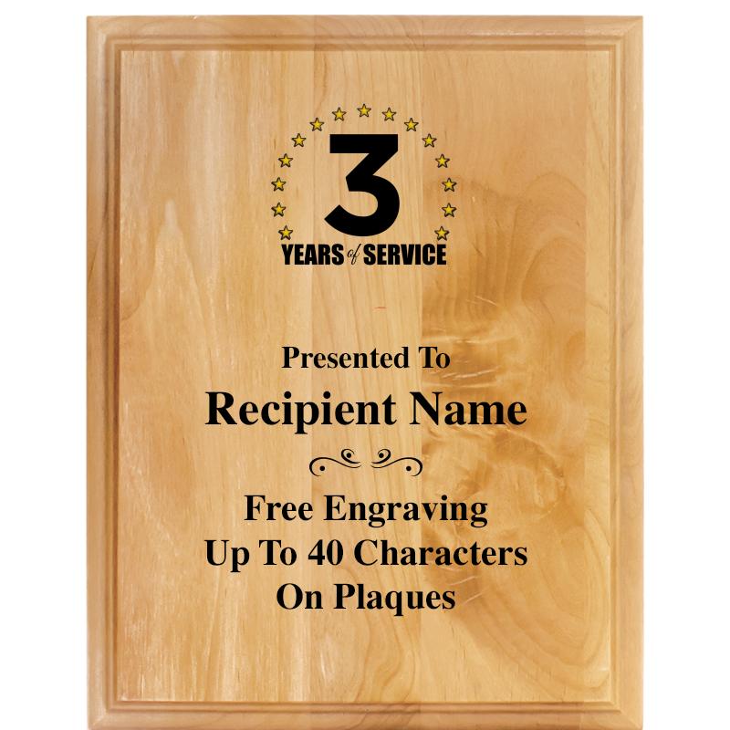 7"X9" ALDER WOOD PLAQUE