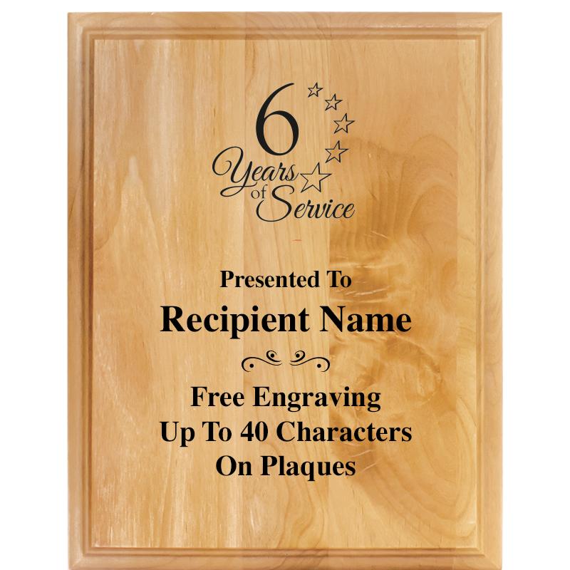 7"X9" ALDER WOOD PLAQUE