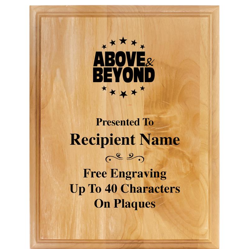 7"X9" ALDER WOOD PLAQUE