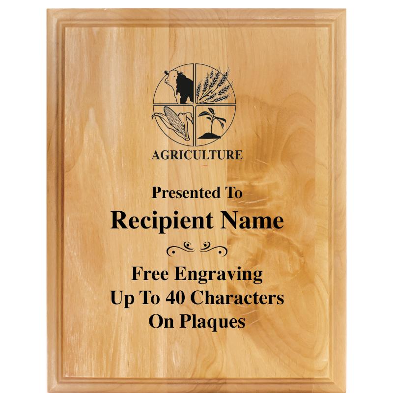 7"X9" ALDER WOOD PLAQUE