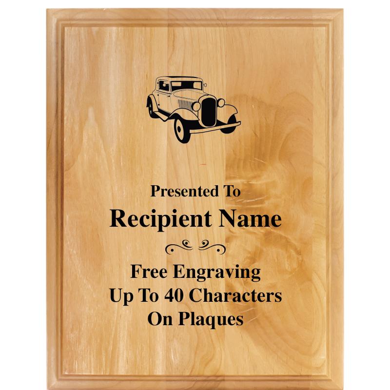 7"X9" ALDER WOOD PLAQUE