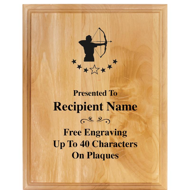 7"X9" ALDER WOOD PLAQUE