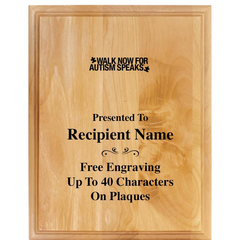 7"X9" ALDER WOOD PLAQUE