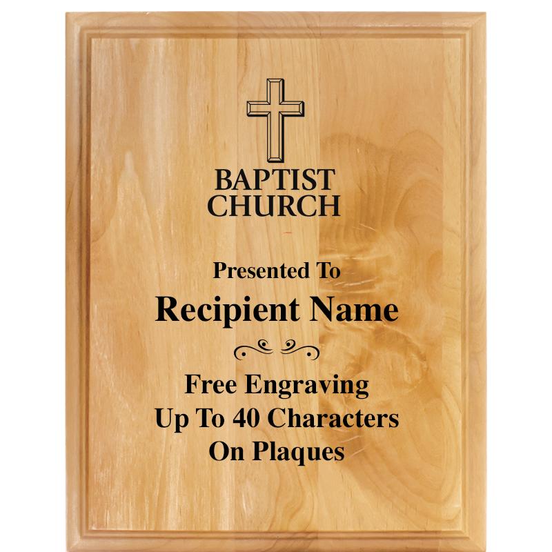 7"X9" ALDER WOOD PLAQUE