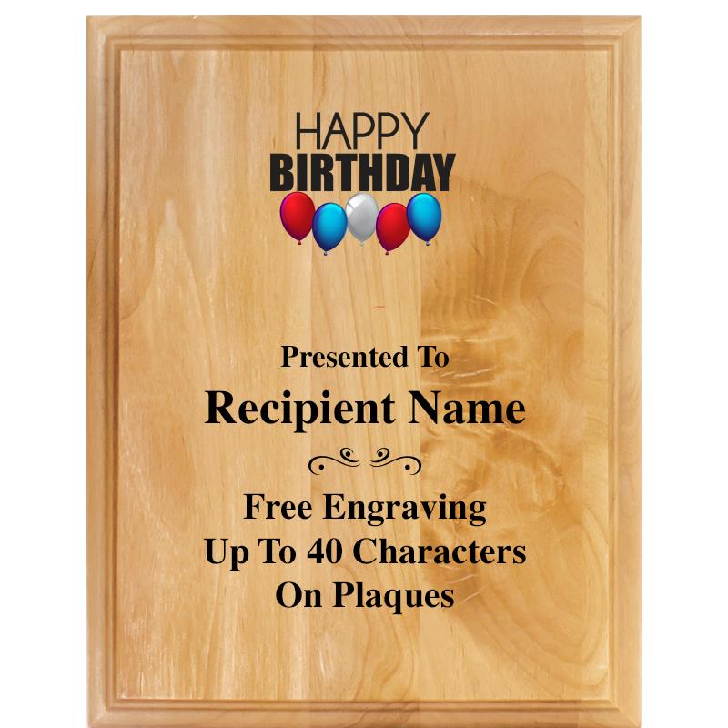 7"X9" ALDER WOOD PLAQUE