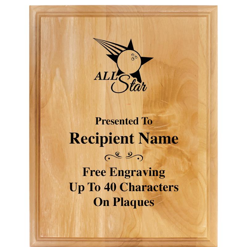 7"X9" ALDER WOOD PLAQUE