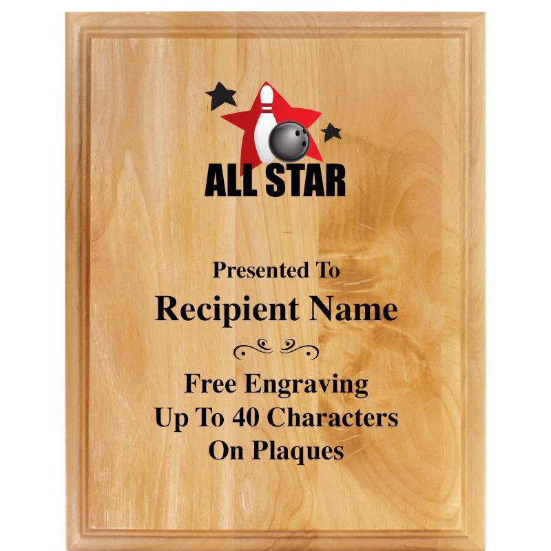 7"X9" ALDER WOOD PLAQUE