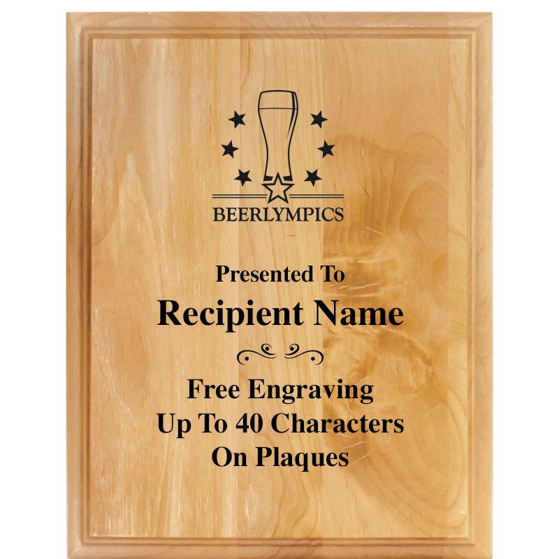 7"X9" ALDER WOOD PLAQUE