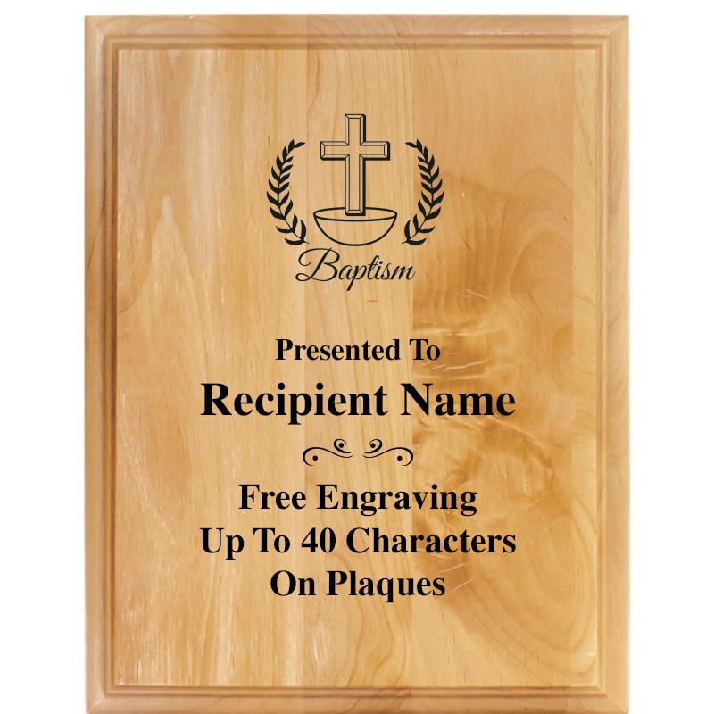 7"X9" ALDER WOOD PLAQUE