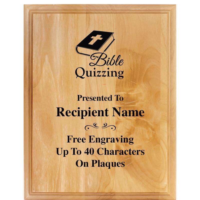 7"X9" ALDER WOOD PLAQUE