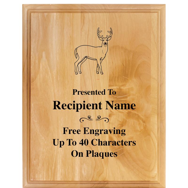 7"X9" ALDER WOOD PLAQUE