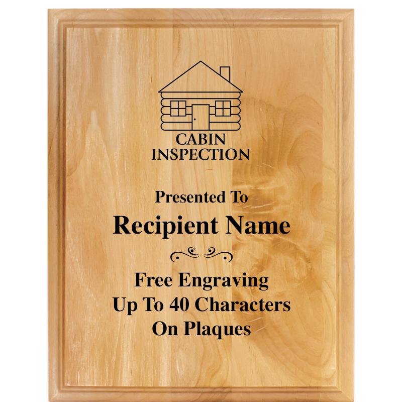 7"X9" ALDER WOOD PLAQUE