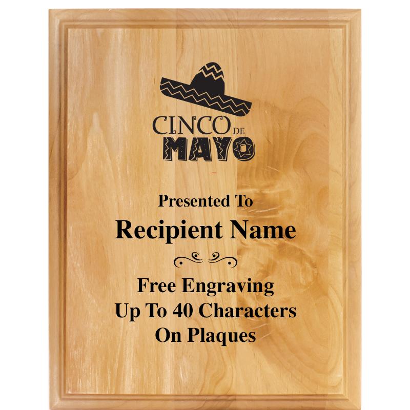 7"X9" ALDER WOOD PLAQUE