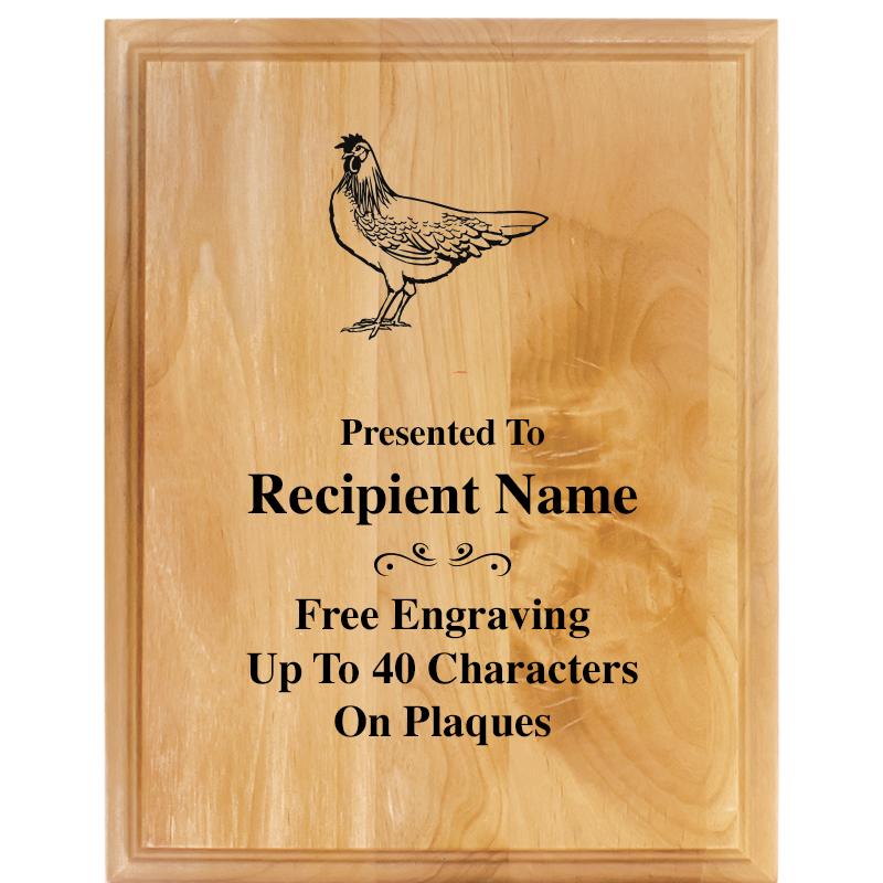 7"X9" ALDER WOOD PLAQUE