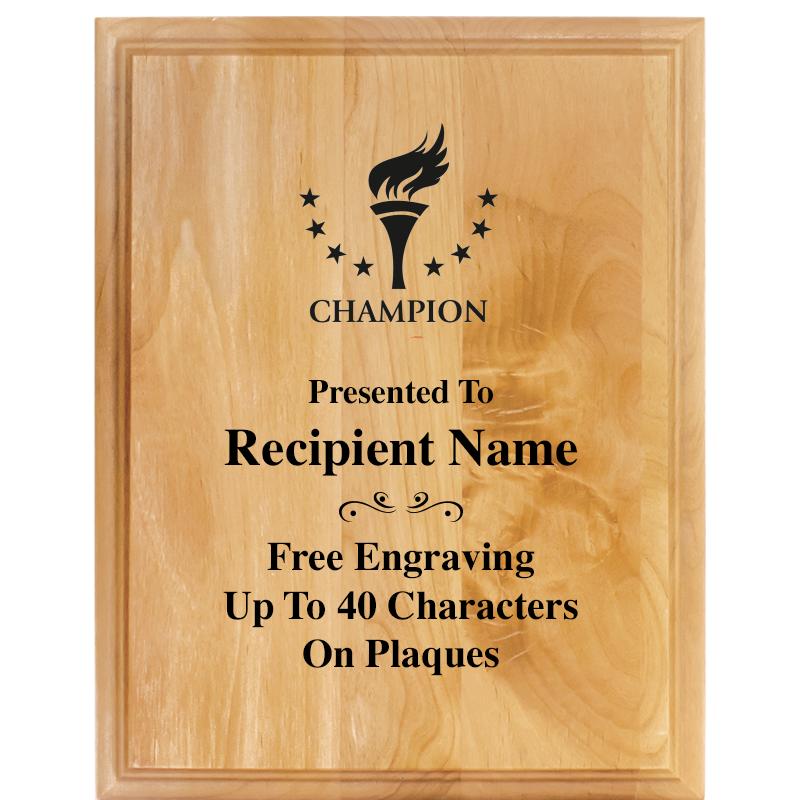 7"X9" ALDER WOOD PLAQUE