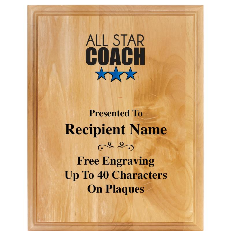 7"X9" ALDER WOOD PLAQUE