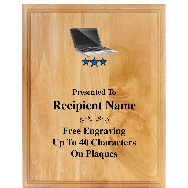 7"X9" ALDER WOOD PLAQUE