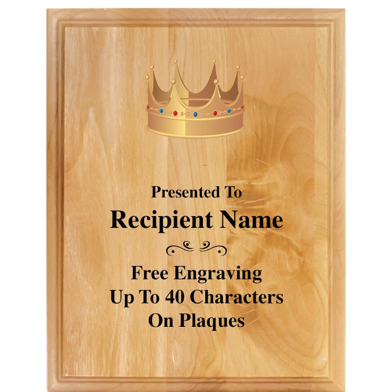 7"X9" ALDER WOOD PLAQUE