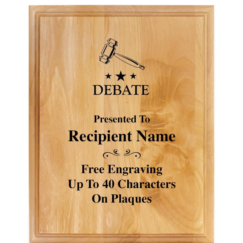 7"X9" ALDER WOOD PLAQUE