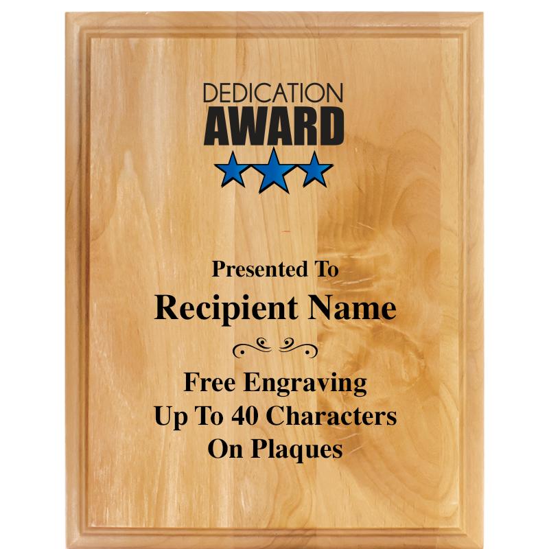 7"X9" ALDER WOOD PLAQUE