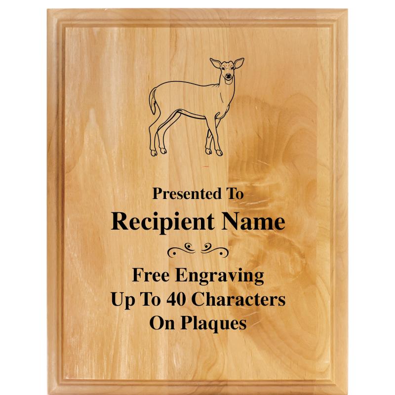 7"X9" ALDER WOOD PLAQUE