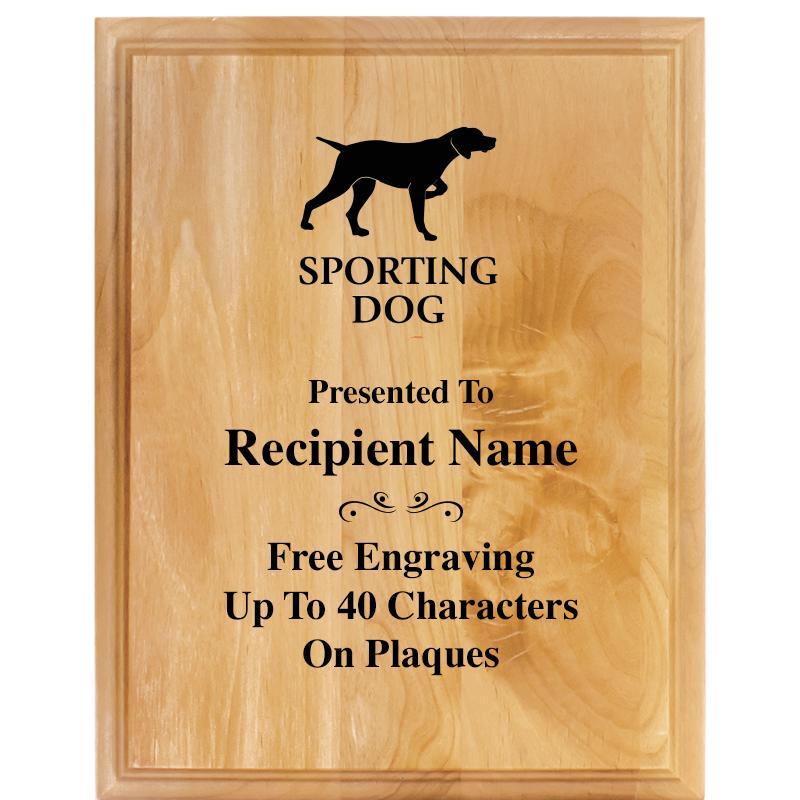 7"X9" ALDER WOOD PLAQUE