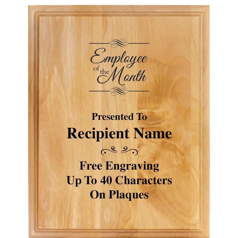 7"X9" ALDER WOOD PLAQUE