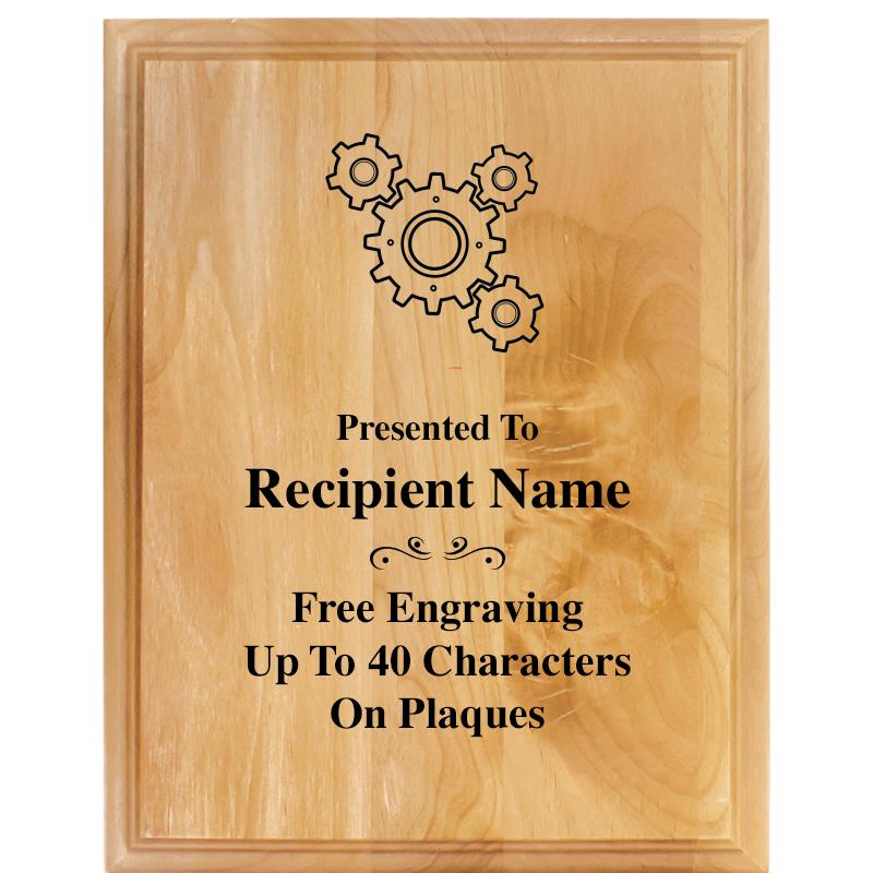 7"X9" ALDER WOOD PLAQUE