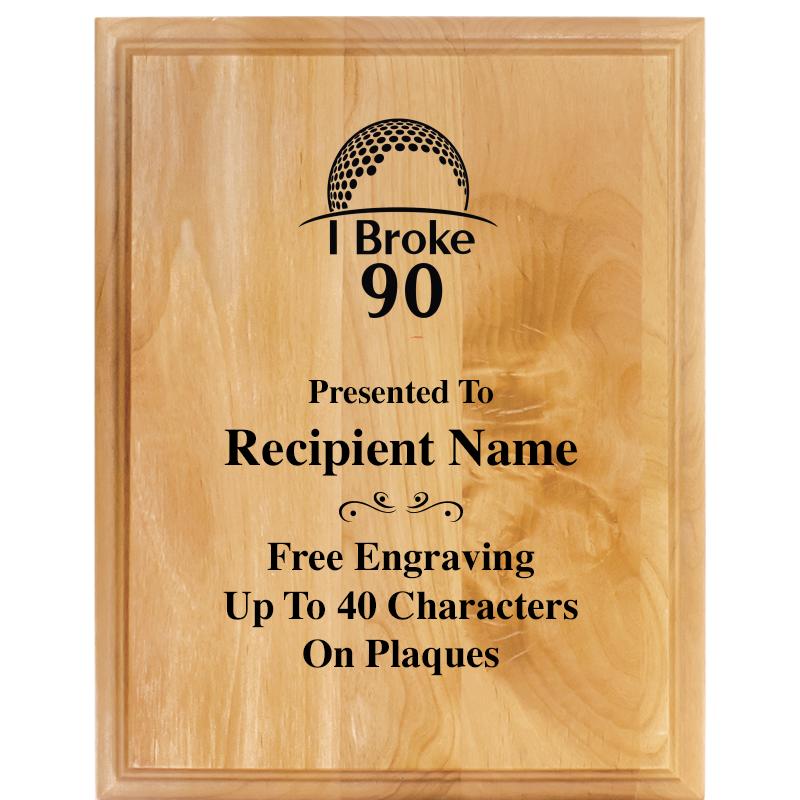 7"X9" ALDER WOOD PLAQUE