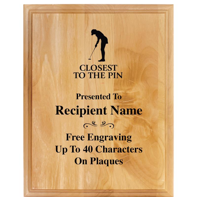 7"X9" ALDER WOOD PLAQUE