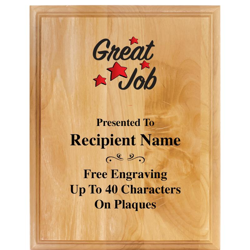 7"X9" ALDER WOOD PLAQUE