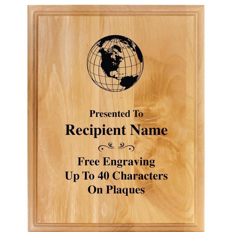 7"X9" ALDER WOOD PLAQUE