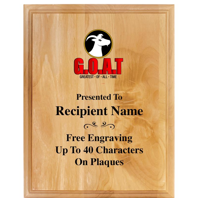 7"X9" ALDER WOOD PLAQUE