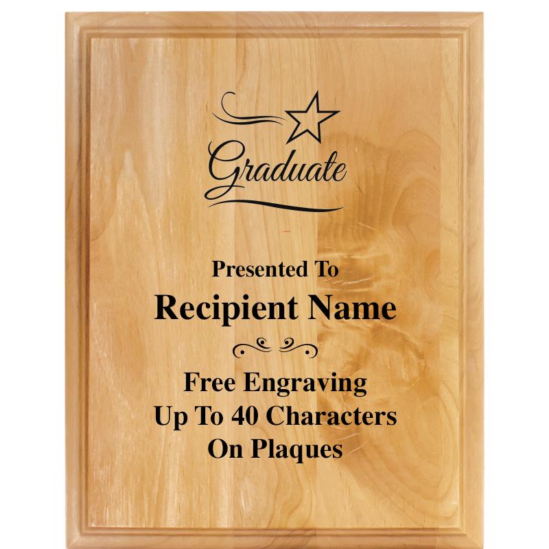 7"X9" ALDER WOOD PLAQUE