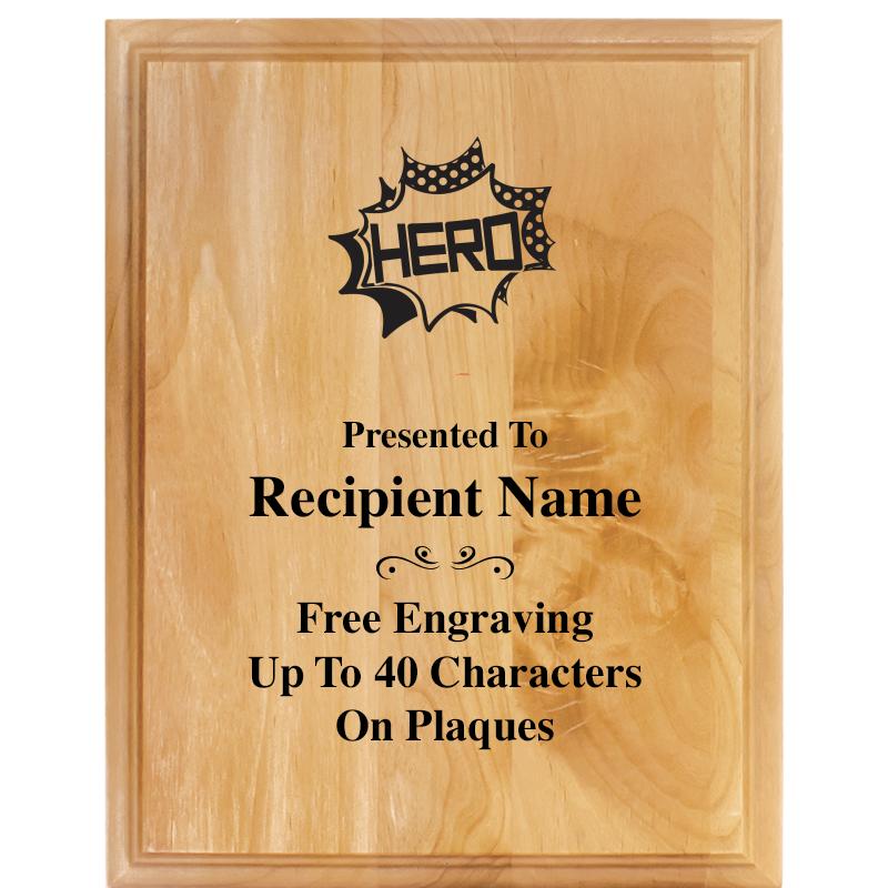 7"X9" ALDER WOOD PLAQUE