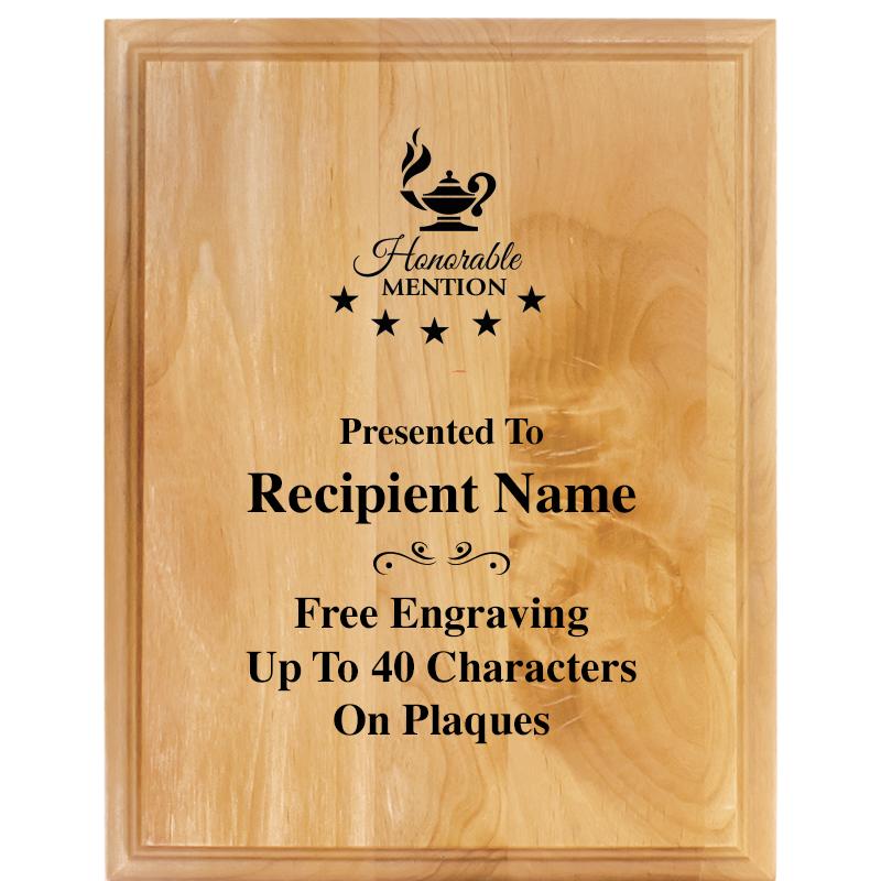 7"X9" ALDER WOOD PLAQUE