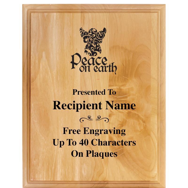 7"X9" ALDER WOOD PLAQUE