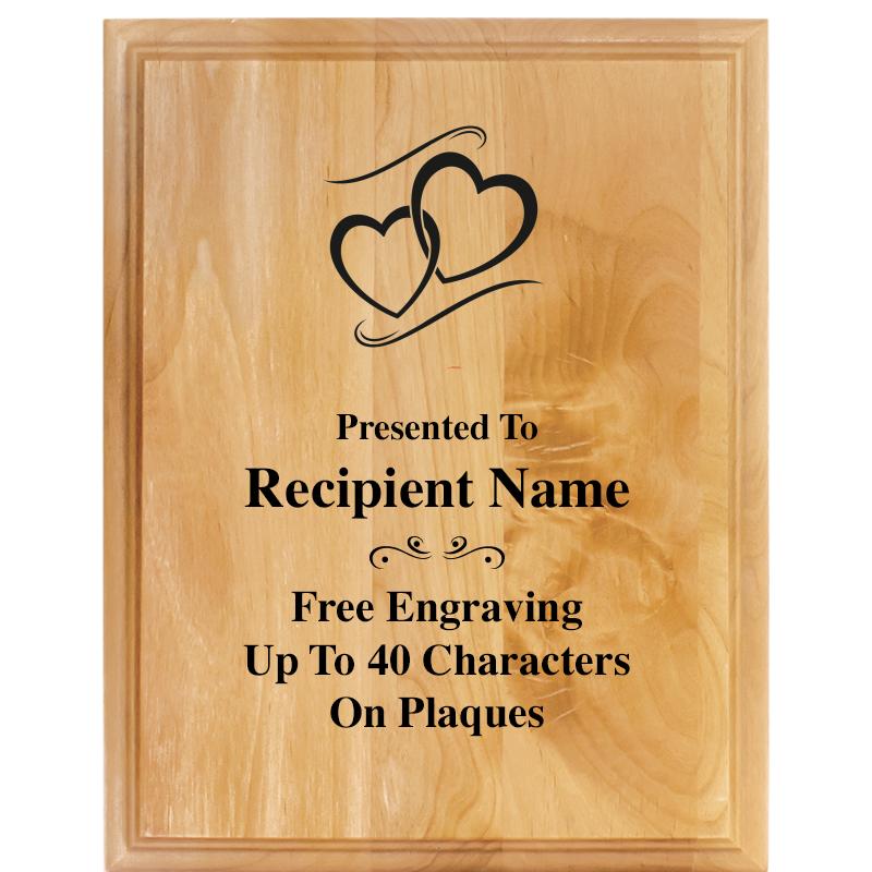 7"X9" ALDER WOOD PLAQUE