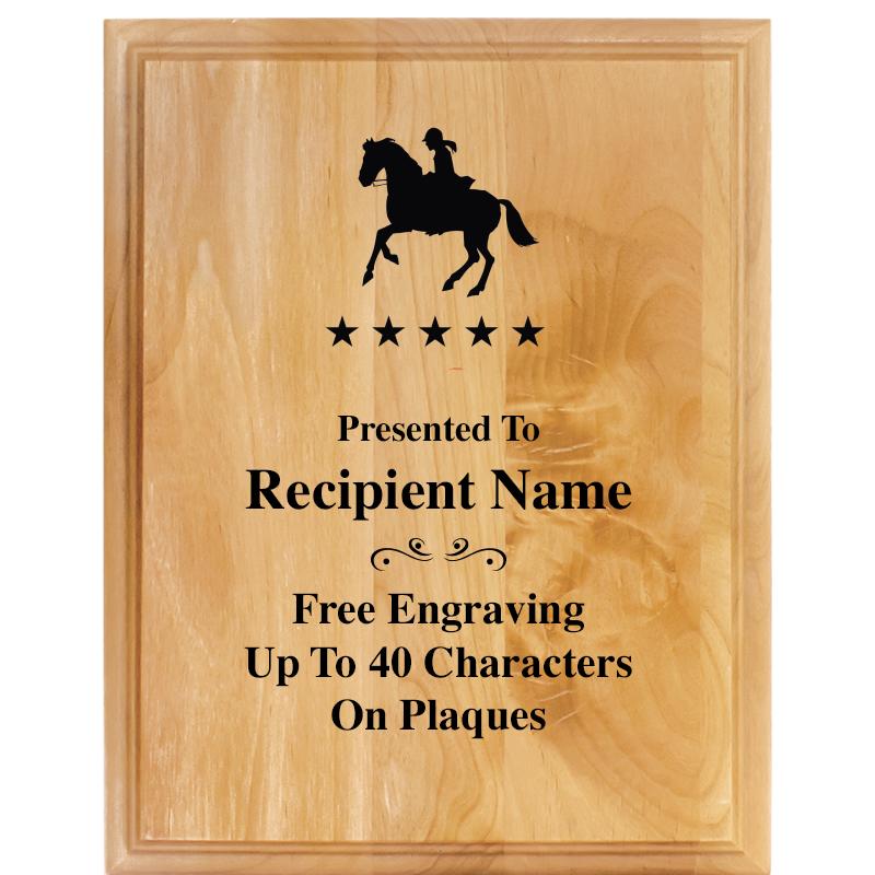 7"X9" ALDER WOOD PLAQUE