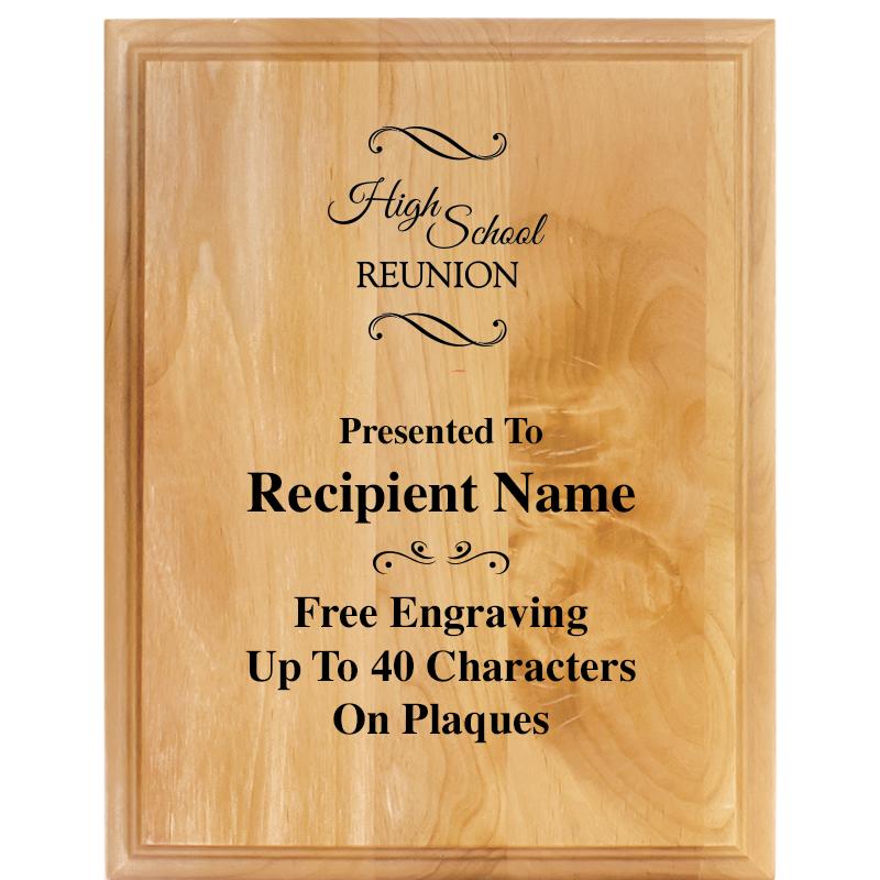 7"X9" ALDER WOOD PLAQUE