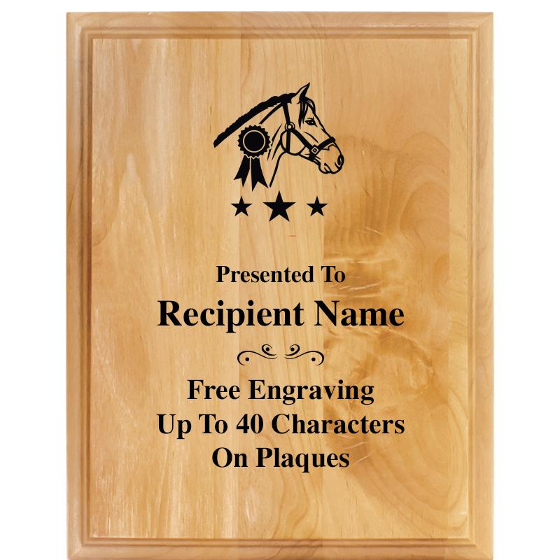 7"X9" ALDER WOOD PLAQUE