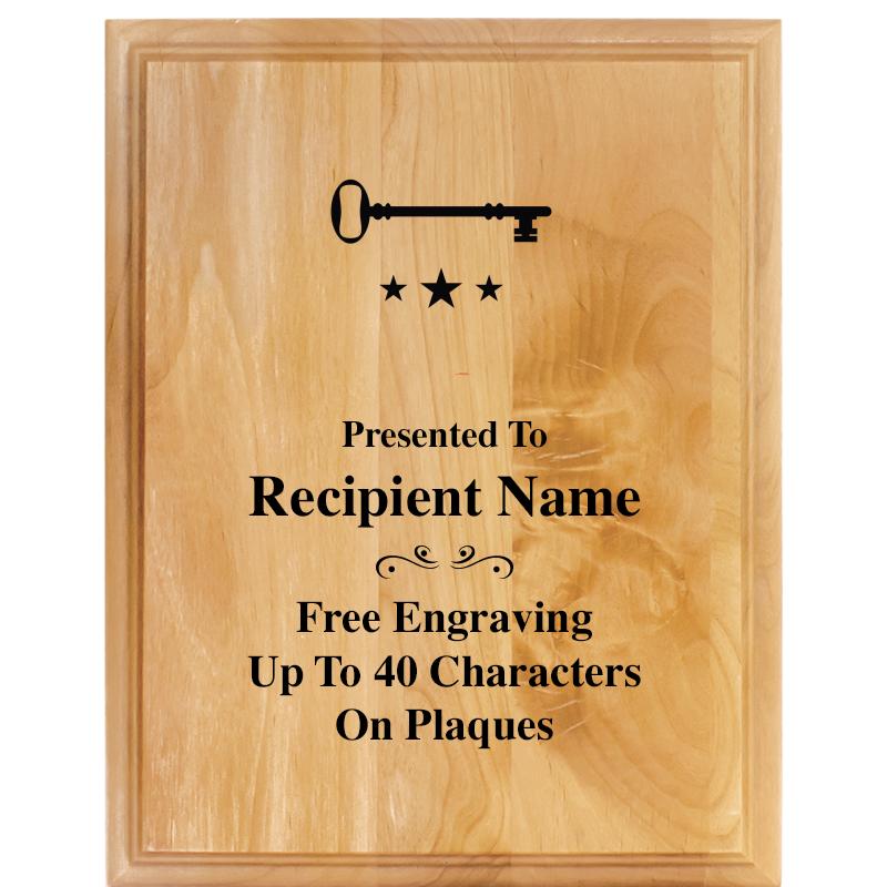 7"X9" ALDER WOOD PLAQUE