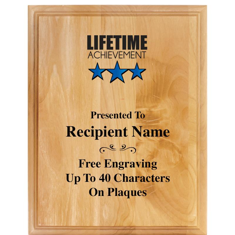 7"X9" ALDER WOOD PLAQUE